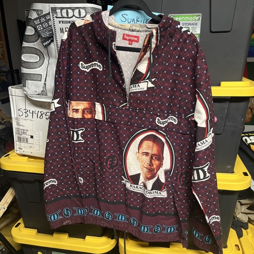 Felpa con cappuccio Supreme "Barack Obama"