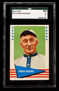 1961 Fleer Honus Wagner #150 (short print) Pirates SS - Graded: SGC 5 - Picture 1 of 2