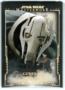 STAR WARS 2015 TOPPS MASTERWORK 19 GENERAL GRIEVOUS GOLD PARALLEL CARD 59/99 - Picture 1 of 2