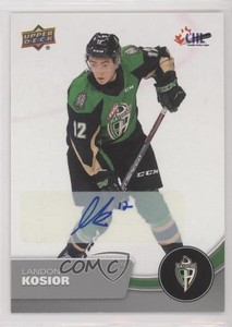 2021-22 Upper Deck CHL Auto Landon Kosior #31 Auto