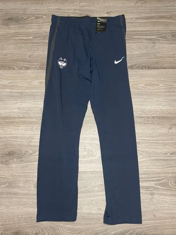 NEW Nike UCONN Huskies Dri Fit Basketball Warm-Up Pants Women's Medium Navy Blue Cover