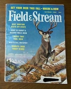 Field & Stream Oct 1965 vintage hunting & fishing mag beautiful painted cover - Picture 1 of 3