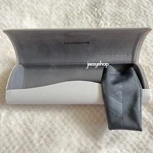 Liz Claiborne White Magnetic Snap Eyeglasses/Sunglasses Case - Picture 1 of 4