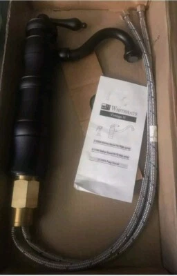 Grifo de lavabo elevado de una sola palanca Whitehaus WHSL3-9724 Vintage III Foto 1 de 2