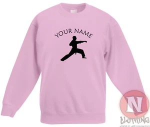 Personalised Martial arts sweatshirt Children's kids - Just add name - Picture 1 of 13