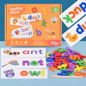 Vedere e Ortografia Giocattolo Educativo per Bambini Età 3-8 Giocattoli Educativi in Legno Prescolare - Foto 1 di 16