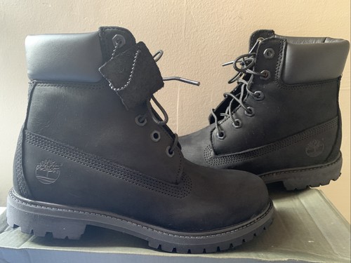 Stivali Timberland TB08658A da donna neri 6 pollici premium suola impermeabile HS3168