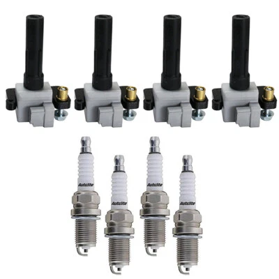 Ignition Coil UF528 + Autolite spark plug for Subaru Impreza 2.0L Turbo - Image 1 of 4