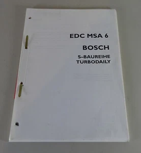 Diagnóstico Instrucciones Iveco S Serie Turbodaily Edc Msa 6 Bosch Stand 1993 - Imagen 1 de 2