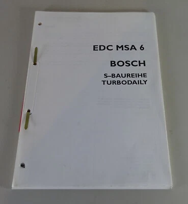 Diagnóstico Instrucciones Iveco S Serie Turbodaily Edc Msa 6 Bosch Stand 1993 - Imagen 1 de 2