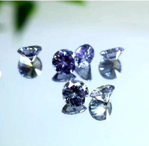 Natural Alexandrite 10 Ct Round Cut Color Changing 6mm Certified Loose Gemstone - Picture 1 of 6