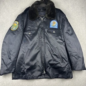 Vintage Tufnyl Blauer Jacket Mens 48L Blue Lined Insulated Hunting Gunsmith Zip - Picture 1 of 12