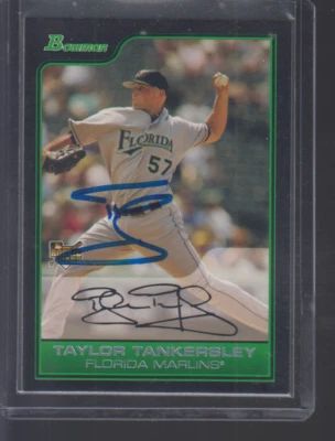 Taylor Tankersley (RC)   Florida Marlins 2006 Bowman Draft #2  - Image 1 of 2