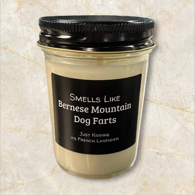 Peidos de cachorro Bernese Mountain | Vela de soja lavanda francesa | Presentes para dono de cachorro - Imagem 1 de 3