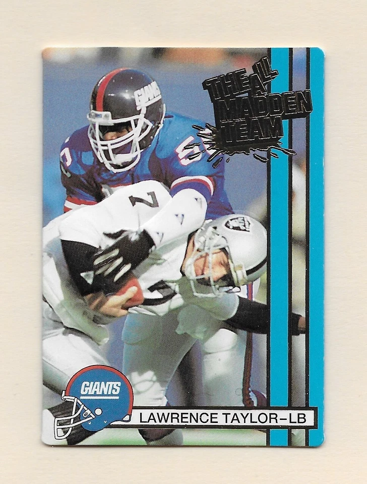 1990 Lawrence Taylor Action Packed Team Madden New York Giants #12 - Image 1 of 1