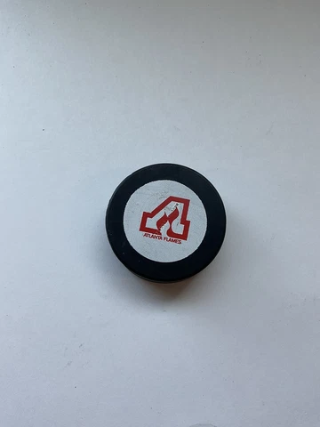 Atlanta Flames Rubber Puck Vintage Canada NHL BILTRITE Official Size Cover