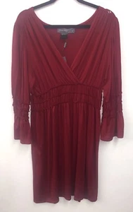 Boho Urban Mango scharlachrot haute rote Tunika Kleid groß L neu mit Etikett Zigeuner schick NEU (B16) - Bild 1 von 4