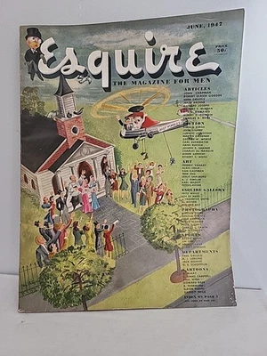 Esquire Magazine June, 1947 Django Reinhardt University of Wisconsin Print Ads - Image 1 of 4