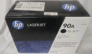 HP 90A Black Original LaserJet Toner Cartridge New Sealed Box Man 2022 - Picture 1 of 2