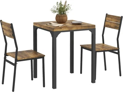 3 Piece Dining Table Set for 2 Modern Kitchen Table and Chairs Dining Room - Image 1 of 4