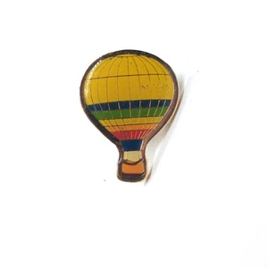 Hot Air Balloon Pin Vintage Aviation Travel Festival Colorful Collectors Gift - Picture 1 of 3