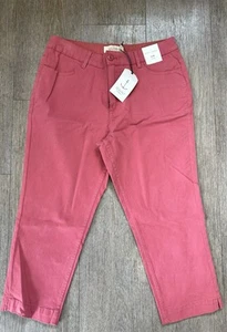 Women's Seasalt Albert Quay Slim Crop Cotton Trousers UK 12/18 - Picture 1 of 12