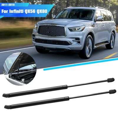 2Pcs Front Hood Lift Supports Gas Struts For Infiniti QX56 11-13 QX80 14-19 — 第 1/4 张图片