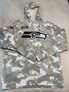 New Men’s Medium Nike NFL Seattle Seahawks Military Salute To Service Hoodie - Picture 1 of 4