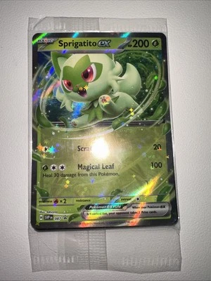Sprigatito ex 087 Sv: Scarlet & Violet Promo Cards Holo SEALED - Image 1 of 3