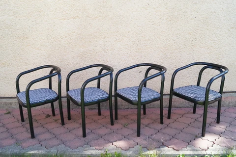 Vintage Set of 4 dinning chairs style of Otto Wagner Ton / Thonet 1960s Cover