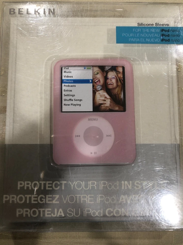 Funda de silicona Belkin para iPod Nano F8Z213tt rosa  Foto 1 de 2