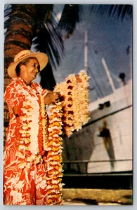 c1960s Aloha Lei Hawaii Diamond Head Berkeley Color Postcard - Picture 1 of 2