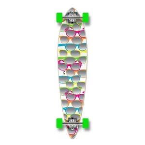 Longboard Yocaher Pintail Tonos Blanco Completo - Imagen 1 de 9