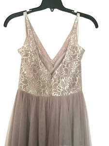 Belsoie Bridesmaid Chiffon Floor Length Formal Gown Light Purple - Picture 1 of 5
