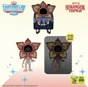 SDCC 2022 FUNKO POP! LOUNGEFLY EXC STRANGER THINGS DEMOGORGON & BACKPACK - Picture 1 of 2