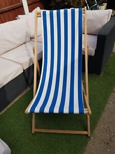 Wooden Summer  Deck Chair Sun Lounger Garden Beach Seaside 3 Positions 