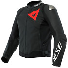 Dainese Sportiva Perforated Leather Motorcycle Jacket Matt Black
