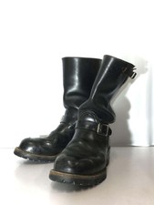WESCO Boots Engineer Boots Leather Black Size US 9