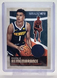 Panini Hoops Rookie Remembrance Michael Porter Jr. 2019-20 #RR-MPJ - Imagen 1 de 2