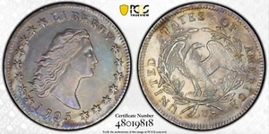 1795 PCGS Genuine Cleaned XF Detail Flowing Hair Dollar - Picture 1 of 4