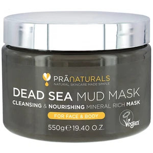 PraNaturals Dead Sea Mud Mask Face & Body Dull Skin Deep Cleansing 550g - Picture 1 of 12