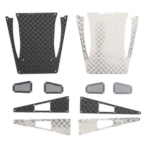 Para 1/18 TRX-4M DeFender RC Coches Capucha de Metal Placa Antideslizante Hoja Decorativa - Imagen 1 de 12