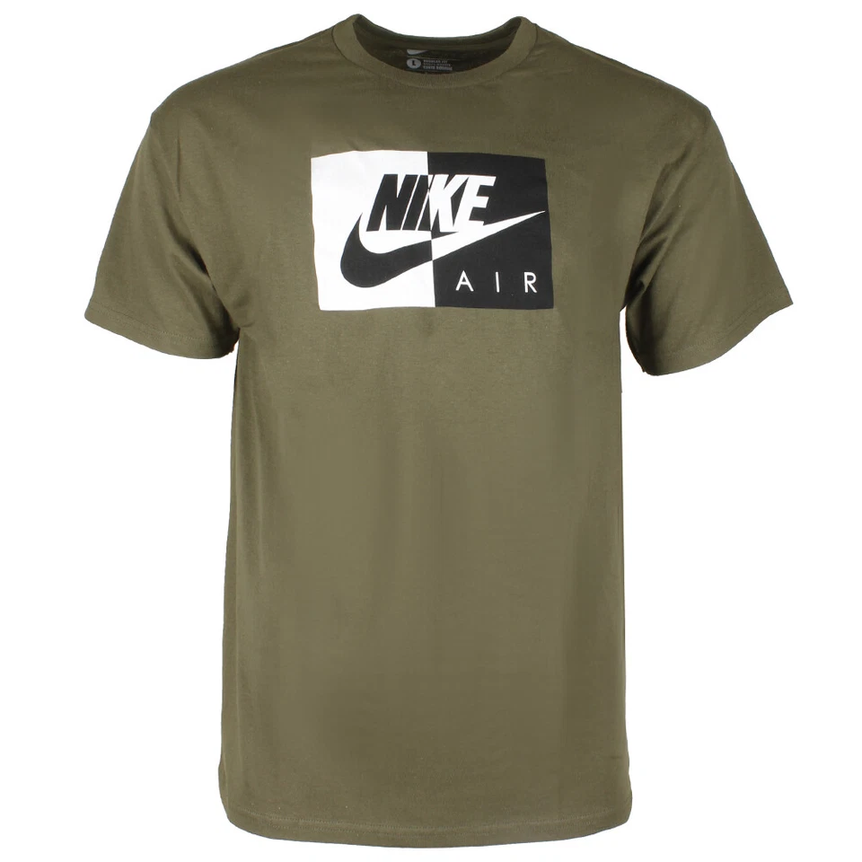 Camiseta deportiva para hombre Nike Air manga corta color bloqueado logotipo gimnasio gráfico Foto 1 de 4
