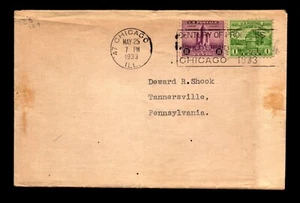 SC# 728 & 729 FDC / No Cachet / Minor Staining - N437 - Picture 1 of 2