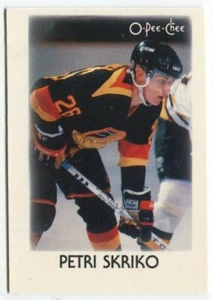 1987-88 O-Pee-Chee Mini OPC #40 Petri Skriko Vancouver Canucks - Bild 1 von 2