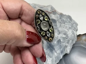 NICKY. BUTLER Multi Gems 925 Sterling Silver Ring SZ. 9.25 - Picture 1 of 5