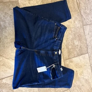 Good American Womens Good Legs Mid Rise Straigh Jeans Sz 20-26 Plus NWT - Picture 1 of 6