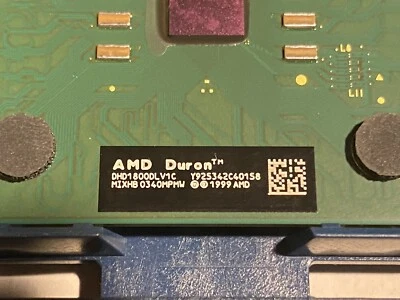 1x Vintage Socket 462 AMD Duron 1.8Ghz Applebees 453pin SocketA CPU DHD1800DLV1C - Image 1 of 3