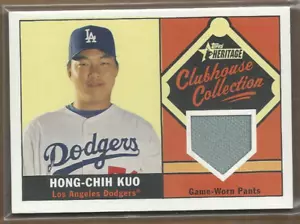 Colección Topps Heritage Clubhouse 2010 reliquias #HCK Hong-Chih Kuo - casi nuevo-como nuevo - Imagen 1 de 1