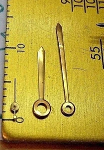 JLC LeCoultre 480-483-820 Espada Hora Dorada Minuto Segundo Reloj Manecillas - Imagen 1 de 3